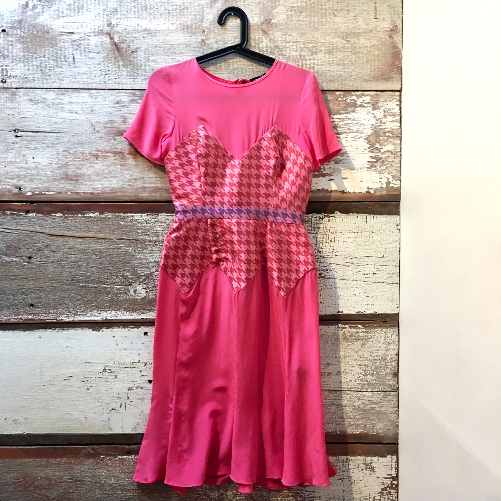 Vintage // Pink Silk “Barbie” Dress